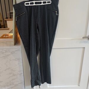 Rafaella Women’s Black and White Patterned Dress Pants